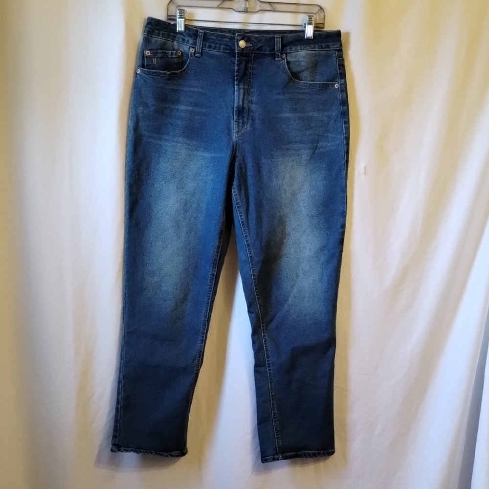 Frye Women's Straight Leg Jeans in Dark Blue Wash